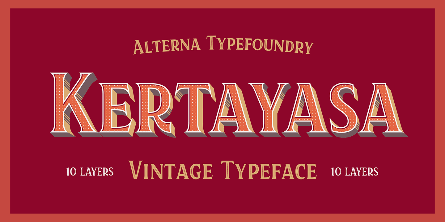 Kertayasa Inside Dotted Font preview